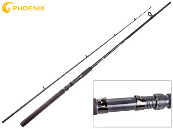 Спінінг штекерний Phoenix "Ocean stik" скловолокно, 6 кілець, 2 секції 2,4м 10-30г