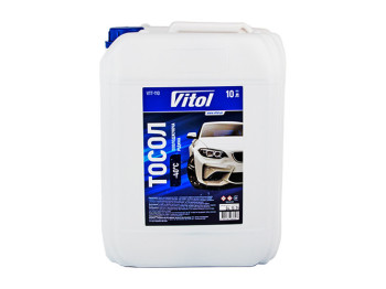 Охлаждающая жидкость ТОСОЛ VITOL, -40°C, синяя, 10л