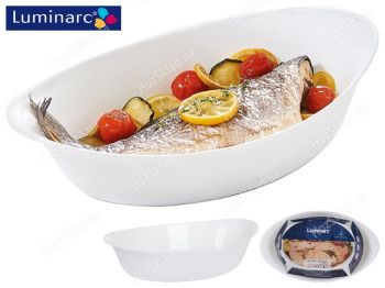 Форма для запекания Luminarc Smart Cuisine Carine жаропрочю стеклокер. овал. 29,4х17,5см 1,3л 39728