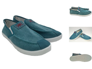 Кеды мужские  бирюзовые, литая подошва (41 размер, маломерят) РАСПРОДАЖА