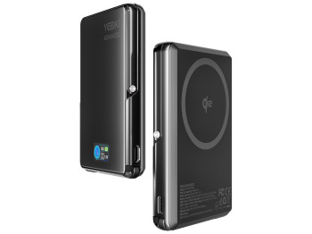 Повербанк Yoki Advanced магнитный, Qi2, Type-C, Pd, Qc, 10000мАч, 30Вт