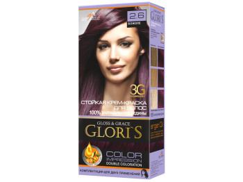Крем-краска для волос на 2 применения Gloris Божоле 2.6