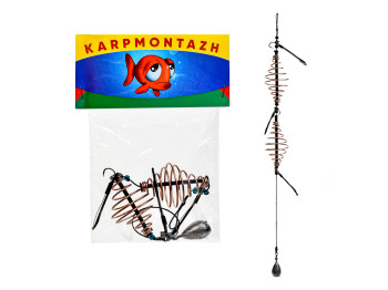 Монтаж рыболовный, 2 кормушки, 35г