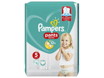 Подгузники-трусики одноразовые детские Pampers Pants Giant Размер 5 (12-17кг) 56шт