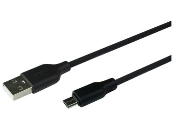 Кабель USB Ridea RC-M114 Soft Silico Micro 3A Цвет Чёрный