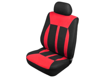 Набір чохлів VSC-38261P-6 "Polyester" передній (ціна за набір 6шт) чорно-червоний