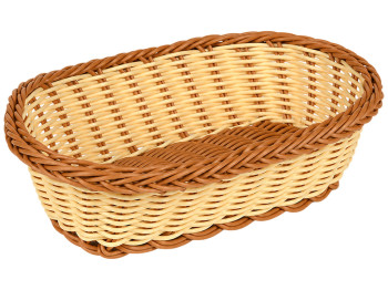 Корзина плетеная Sunrise Basket, полиротанг, овальная форма, 26×20 см