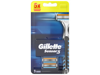 Касети змінні для бритви Gillette Sensor3 3 леза (ціна за набір 5шт)