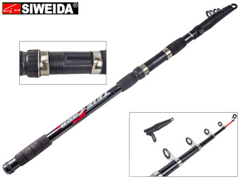 Спінінг Siweida "Tele Carp" скловолокно, 5 кілець, 6-секційний 4,2м 150г