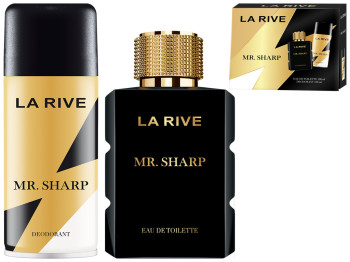 Набір подарунковий чоловічий La Rive Mr.Sharp (туалетна вода 100мл, дезодорант 150мл)