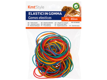 Резинки для денег KmtStyle цветные, 80 мм, 45 г