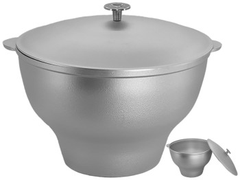 Казан кухонно-пічний Prolis з литими ручками та кришкою 10л 10249/ПК-0010
