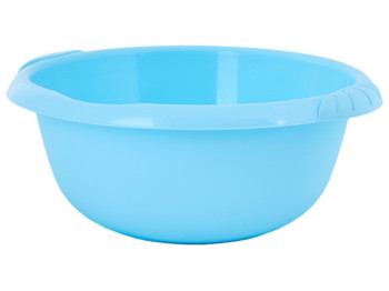 Таз круглый Евро, 14л, 46х43х18см (цвет голубой ледяной) 121059