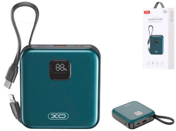 Универсальная мобильная батарея Power Bank XO PR235 22.5W, 10000mAh, цвет серо голубой