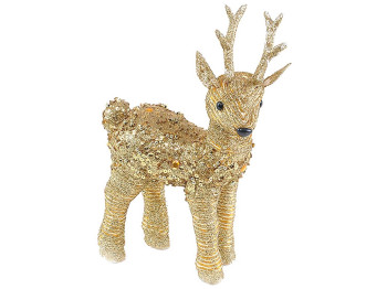 Новогодняя декоративная фигура Олень, 19см