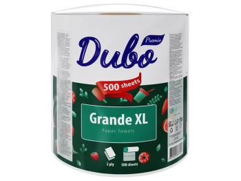 Полотенца бумажные Диво Premio Grande XL, 2-слойные, 1 рулон, 500 отрывов, белые