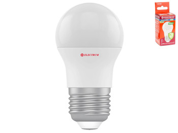 Лампа світлодіодна куля Electrum Led A-LB-1430 G45 8W цоколь-Е27-стандарт, теплий білий світ
