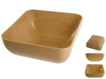 Салатница квадратная Консенсус, 2,5л (Бежевый)
