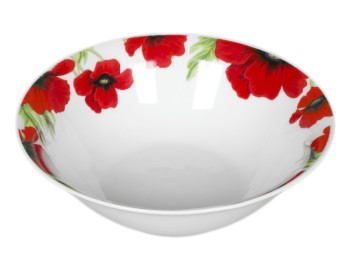Салатник "Красный мак" 7" 18см
