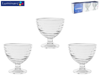 Креманки Luminarc Swirl 300мл (цена за набор 3шт) 10011