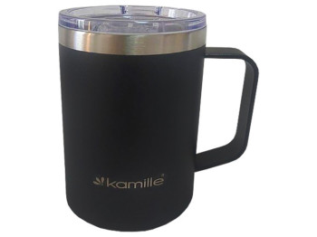 Термокружка Kamille, нержавеющая сталь с поверхностью soft-touch, 360мл