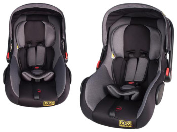 Автокрісло дитяче BOSS Baby Car Seat HB 816 0-15 місяців (до 13кг) група 1 чорно-сіре