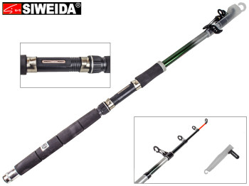 Спиннинг Siweida Scud стекловолокно, 4 кольца, 5-секционный 2,4м 150-300г