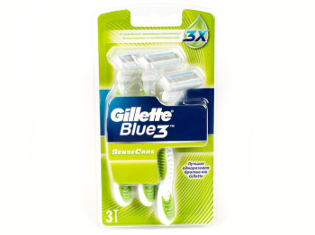 Бритви одноразові Gillette Blue3 SenseCare 3шт