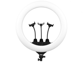 Лампа Ring Light ZB-F488, USB, пластик, металл, 560×560×250мм, цвет черный, мятая упаковка