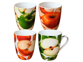 Чашка фарфоровая Apple 360мл