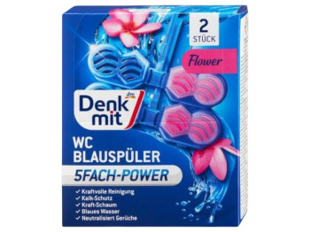 Туалетний блок для унітазу Denkmit Flower, аромат квітів, 96г (ціна за 2шт)