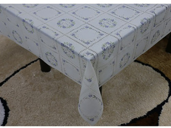 Клеенка виниловая ажурная "Lace" с печатью 1,37x20 метров (цена за рулон)