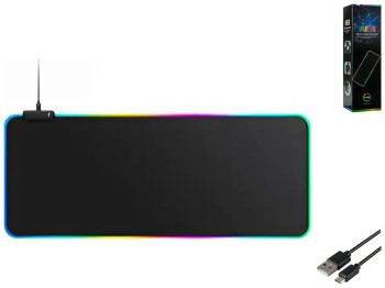 Коврик для мышки TWolf P3 RGB 800х300х4мм Цвет Черный