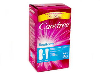 Прокладки ежедневные Carefree "FlexiForm" 2капли 30шт 