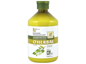 Органический бальзам-кондиционер O’Herbal для нормальных волос 500мл