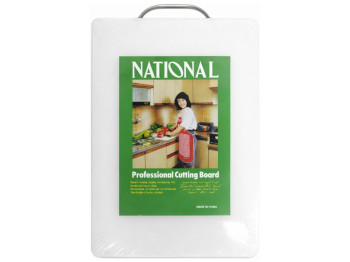 Дошка обробна, професійна, пластик, метал, 40х30х2см, колір білий