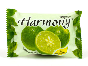 Мыло туалетное твердое "Harmony" Лайм - увлажняющее 75гр Индонезия