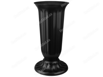 Ваза для квітів №1 190x38мм (колір чорний) Консенсус
