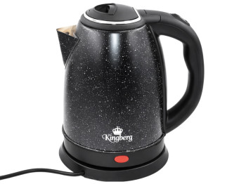 Чайник електричний Kingberg, нержавіюча сталь, мармурове покриття, 2 л, 1800 Вт