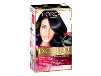 Краска для волос "Excellence Creme" повышенной устойчивости, оттенок 1