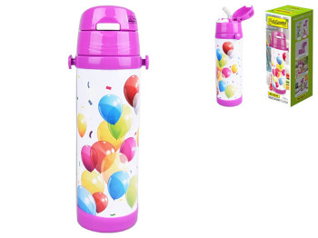 Дитячий термос із силіконовою трубочкою Maestro, 500мл