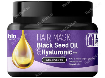 Маска для волос Bio Naturell Black SeedOil&Hyaluronic Acid Ультраувлажнение, 295мл