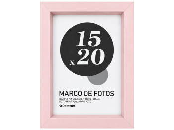 Фоторамка Restaer, розовая, для фото 15×20 см (6×8)