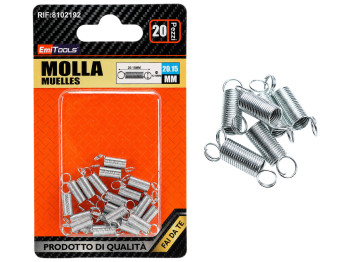 Пружины растяжения Emi Tools, сталь, 5,16×20,15мм, 20шт, (цена за набор)