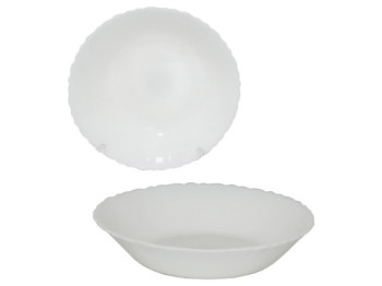 Тарелка белая D2, суповая, 18см