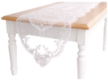 Раннер кружевной Classic Lace молочный белый, 40×130см