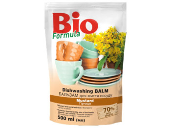 Бальзам для мытья посуды Bio Formula Горчица, дой-пак, 500 мл