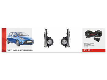 Фары дополнительные модель Toyota Yaris 2018-20 (TY-521A)