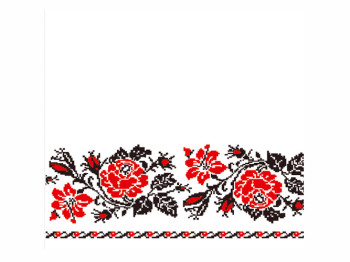 Салфетка La Fleur "Классическая вышивка" 33х33см 2 слоя 20 шт