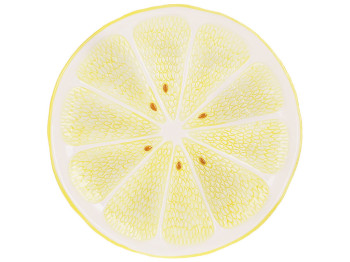 Блюдо керамічне Lemon, D30,5см, колір-жовтий